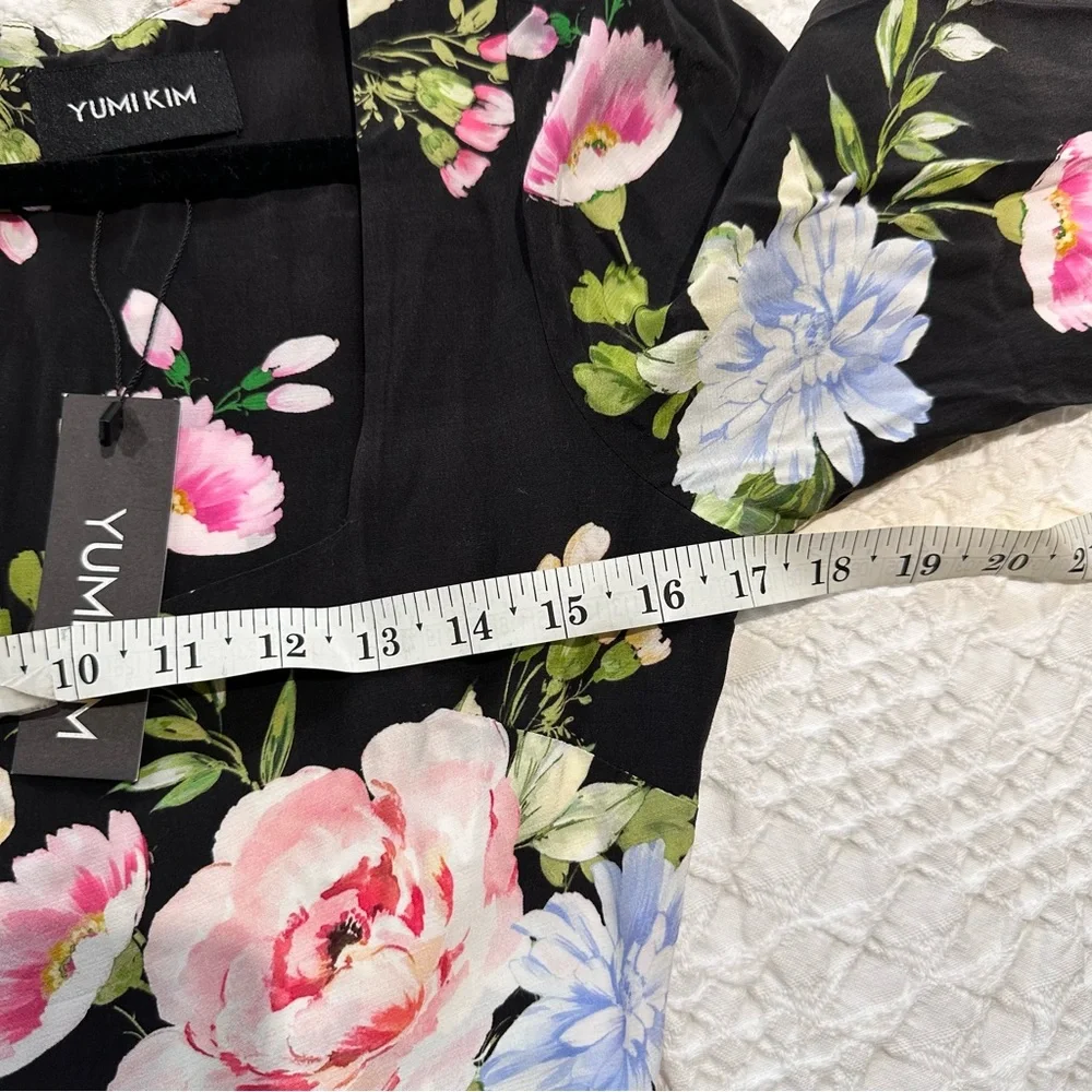 Yumi Kim Marlo Floral Midi Dress Black Size S NWT - Picture 10 of 13